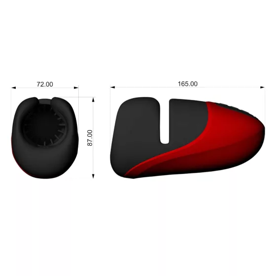 Lena - Vibrating Grip Masturbator (Red)