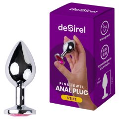 Desirel Pink Jewel S - Silver-Pink Anal Plug