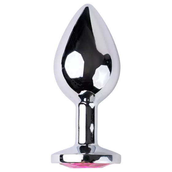 Desirel Pink Jewel M - Silver & Pink Anal Plug