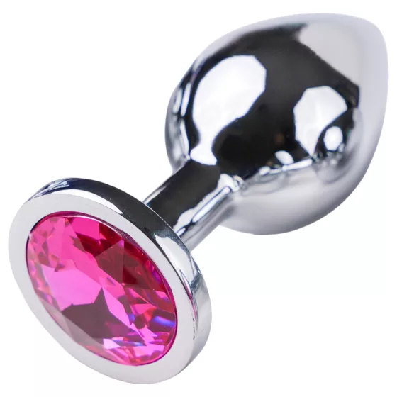 Desirel Pink Jewel M - Silver & Pink Anal Plug