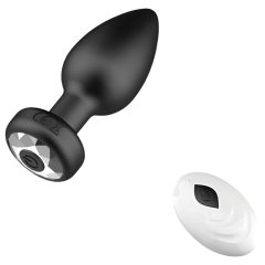  Desirel Easy Obsidian - rechargeable, remote-controlled anal vibrator (black)