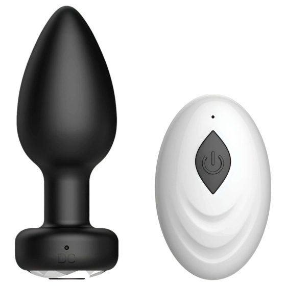 Desirel Easy Obsidian - rechargeable, remote-controlled anal vibrator (black)