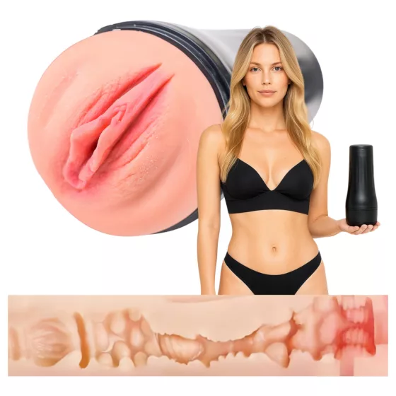 Desirel True Touch - Realistic Vibrating Stroker (Natural Black)