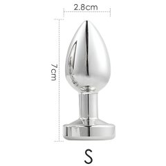 Desirel GlowPlug - Illuminating Anal Plug - Small (Silver)