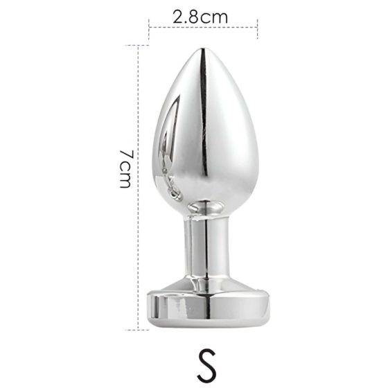 Desirel GlowPlug - Illuminating Anal Plug - Small (Silver)