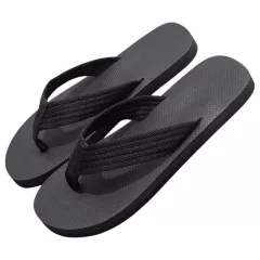 Black Flip-Flops with Fun Novelty Design