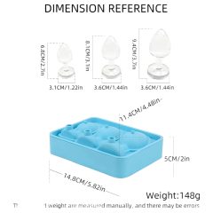 Blue Ice Cube Maker - Novelty Design