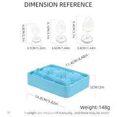 Anal plug ice cube mould (blue)
