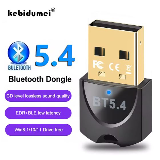 Bluetooth 5.4 USB Adapter for Up to 7 Devices