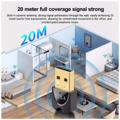 Bluetooth 5.4 USB Adapter for Up to 7 Devices