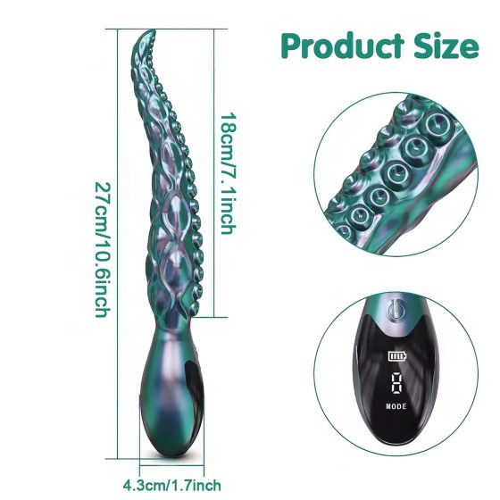 Monster Pleasure - Octopus Tentacle Vibrator (Green)