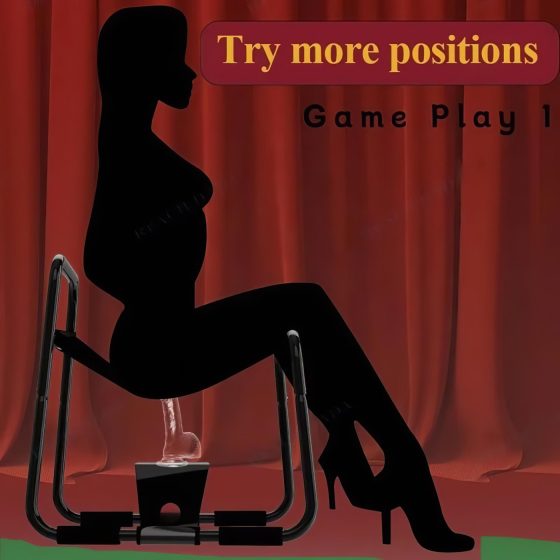 Magic Pillow – Black Pleasure Chair with Dildo Holder