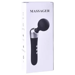 Curved Black Wireless Massager Vibrator