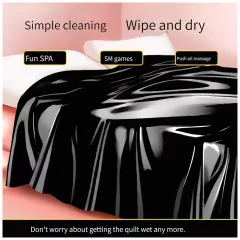 Water & Oil Resistant Romance Sheet - 220x130 cm (Black)