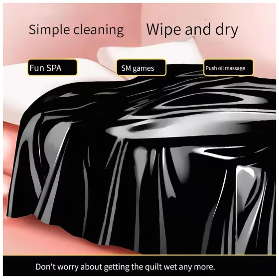 Water & Oil Resistant Romance Sheet - 220x130 cm (Black)