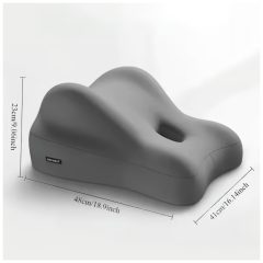 Memory foam pillow with dildo holder (grey)