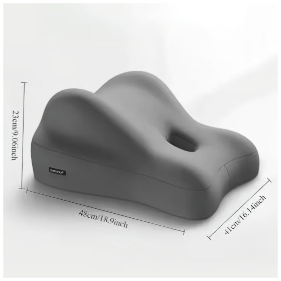 Memory foam pillow with dildo holder (grey)