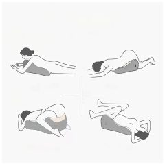 Magic Pillow - Memory Foam Pillow with Holder (Gray)