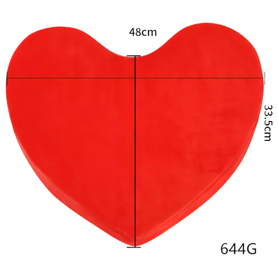 Desirel Magic Pillow - heart-shaped sex pillow (red)