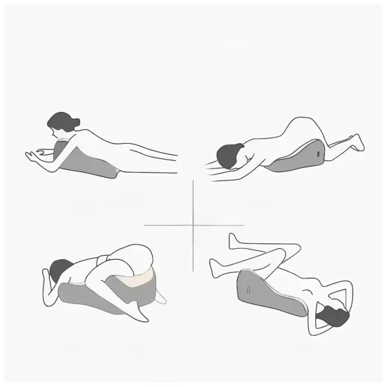 Magic Pillow - Memory Foam Pillow with Dildo Holder (Pink)