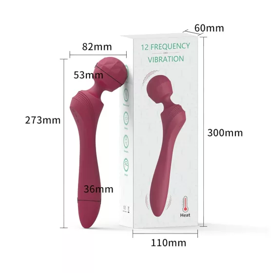 Lonely Curved Massager Vibrator (Red)
