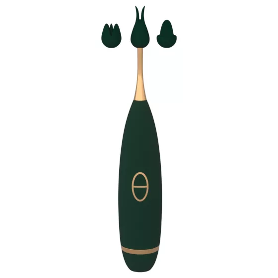 Lonely - clitoral vibrator - 3‑piece set (green)