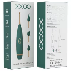 Lonely - clitoral vibrator - 3‑piece set (green)