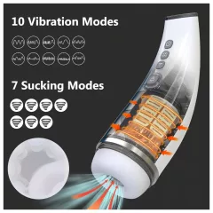   Lonely - Suction & Warming Masturbator with Sound Effects (White)