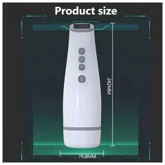   Lonely - Suction & Warming Masturbator with Sound Effects (White)