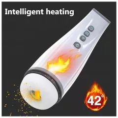   Lonely - Suction & Warming Masturbator with Sound Effects (White)