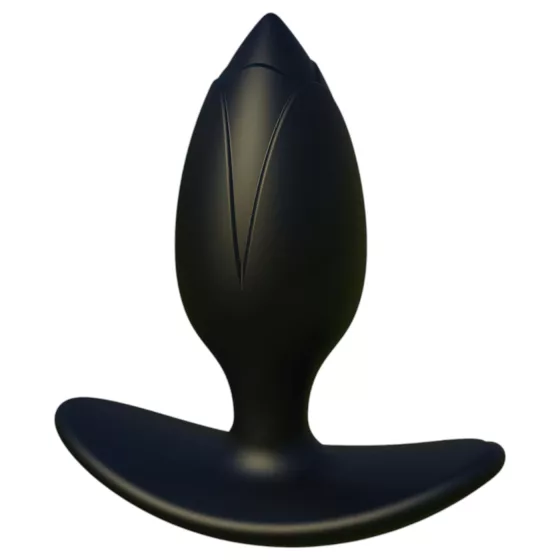 Kangvo - magnetic inflatable anal plug with roller ball (black)