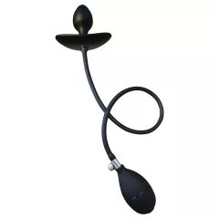   Kangvo - magnetic inflatable anal plug with roller ball (black)