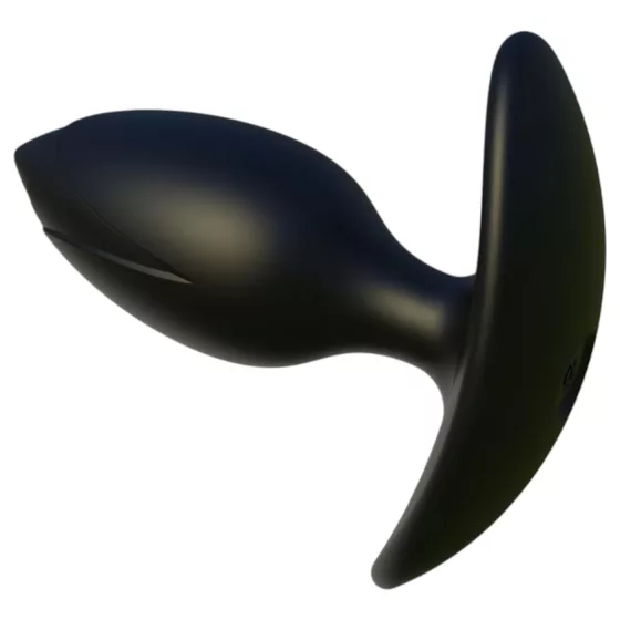 Kangvo - magnetic inflatable anal plug with roller ball (black)
