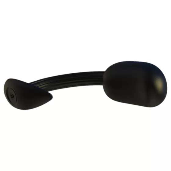 Kangvo - magnetic prostate massager anal plug with roller ball (black)