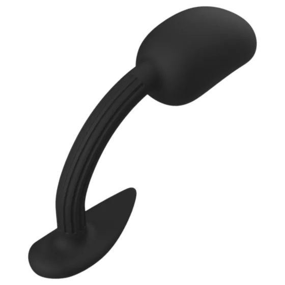 Kangvo - magnetic prostate massager anal plug with roller ball (black)