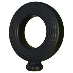 Kangvo - magnetic inflatable penis ring (black)