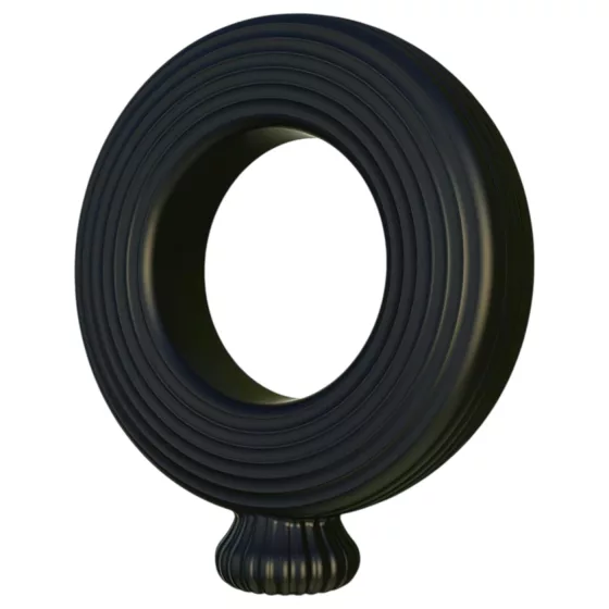 Kangvo - magnetic inflatable penis ring (black)