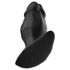 Kangvo - magnetic inflatable silicone dildo (black)