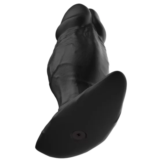Kangvo - magnetic inflatable silicone dildo (black)