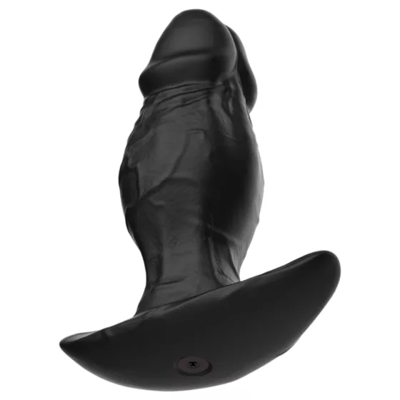 Kangvo - magnetic inflatable silicone dildo (black)