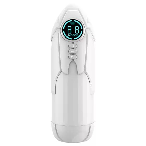 Mroow - automatic stroking vibrating masturbator (black)