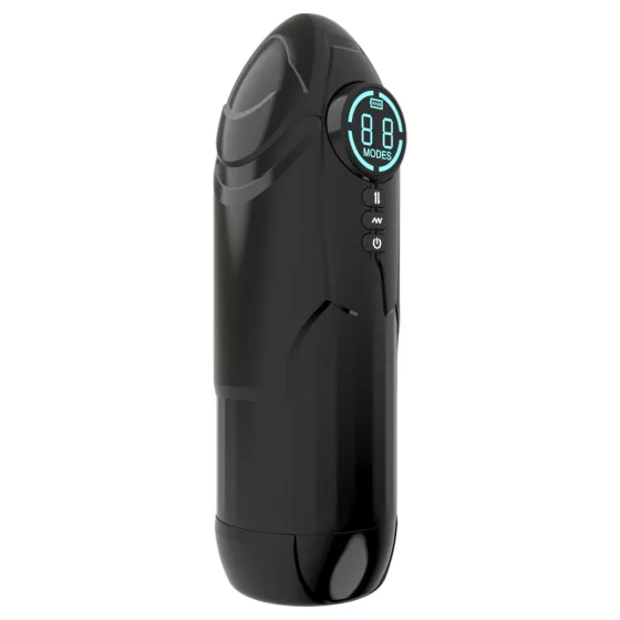 Mroow - automatic stroking vibrating masturbator (black)