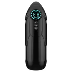 Mroow - automatic stroking vibrating masturbator (black)