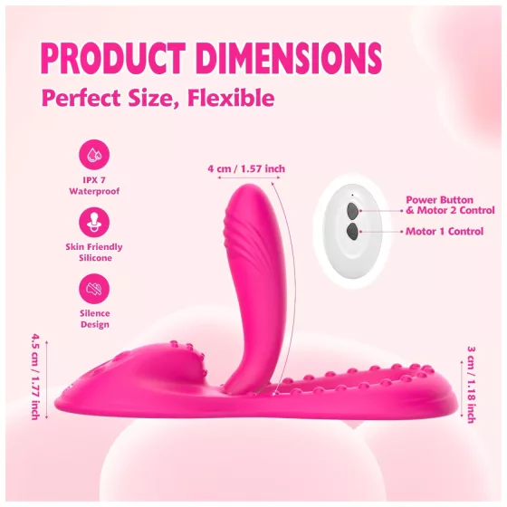Mroow - flexible pillow vibrator (pink)