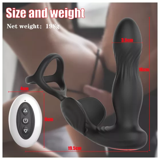 Mroow - vibrating prostate ring (black)