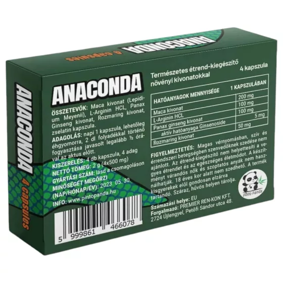 Anaconda - Natural Supplement for Men (4 Capsules)