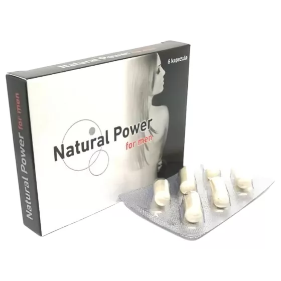 Natural Power - Dietary Supplement Capsules for Men (6-pack)