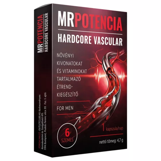 MrPotencia Hardcore Vascular - food supplement capsules for men (6 pcs)