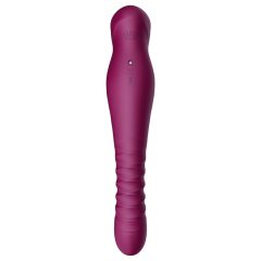   ZALO King - Rechargeable, Waterproof Thrusting Vibrator (Purple)