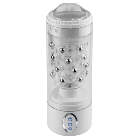 PDX Roto-Bator - Vibrating Oral Pleasure Device (White)